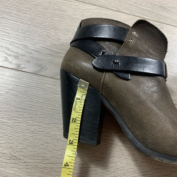 Rag & Bone Brown Leather Harrow Heeled Boots - Picture 9 of 10
